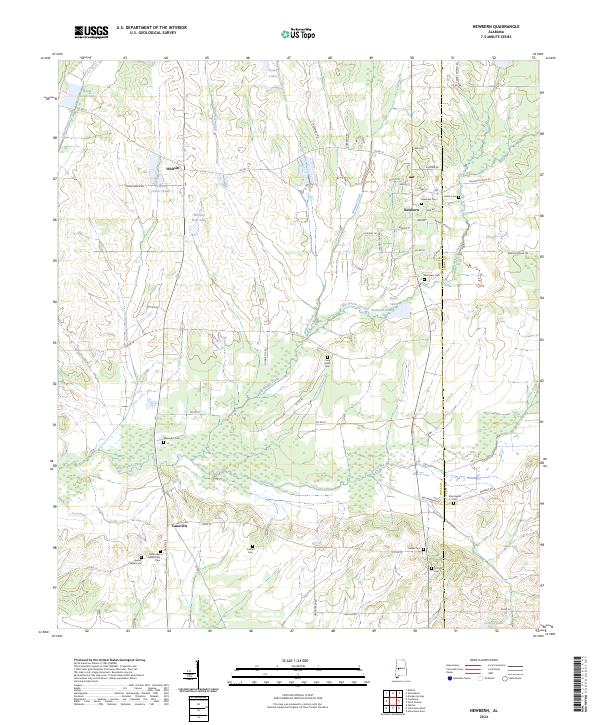Newbern topographic map thumbnail