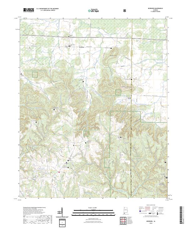 Newburg topographic map thumbnail