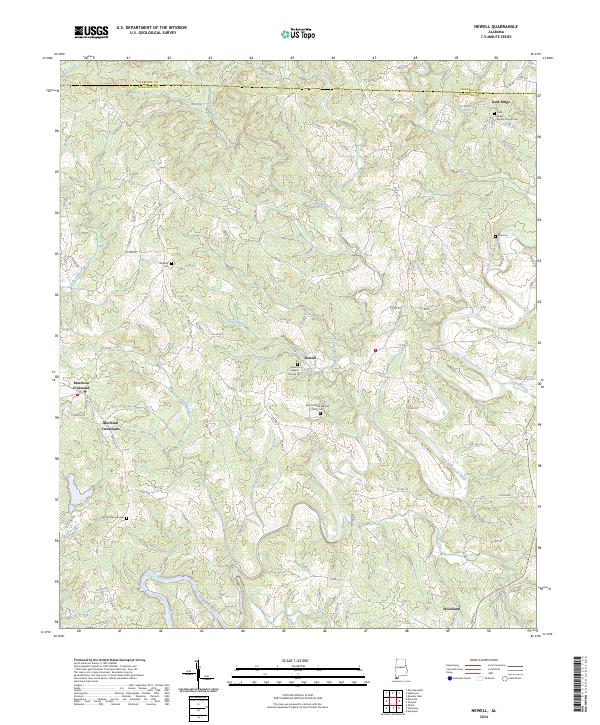 Newell topographic map thumbnail