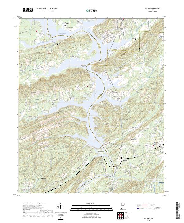 Ohatchee topographic map thumbnail