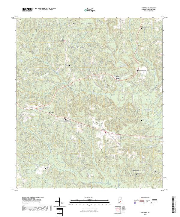 Old Town topographic map thumbnail