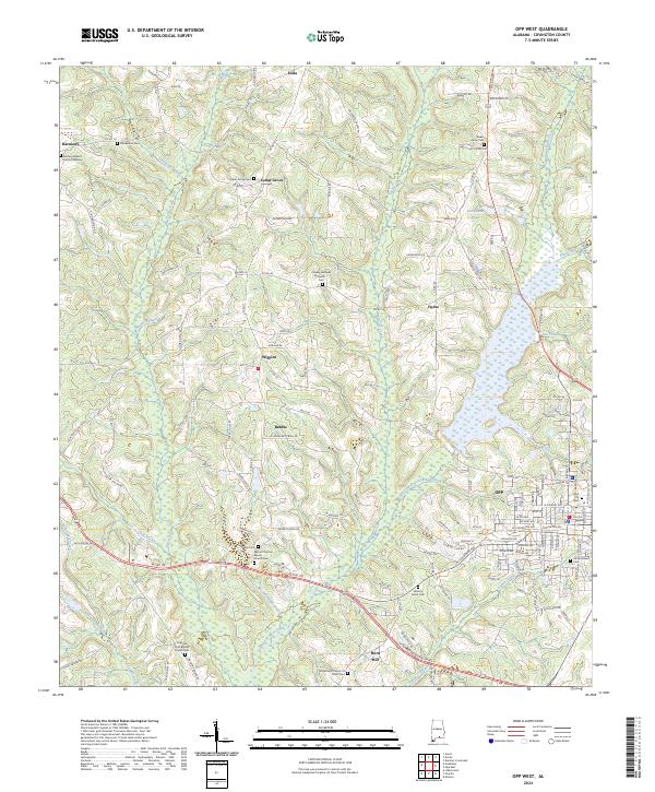 Opp West topographic map thumbnail