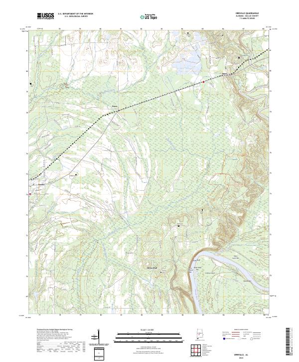 Orrville topographic map thumbnail