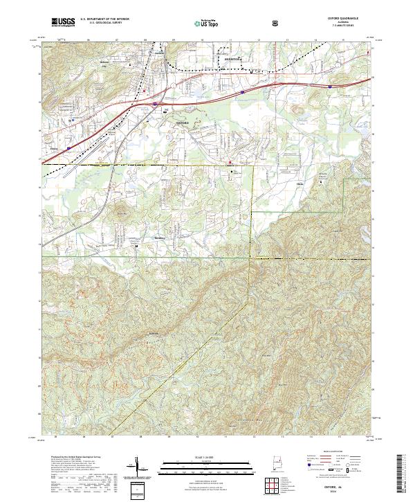 Oxford topographic map thumbnail