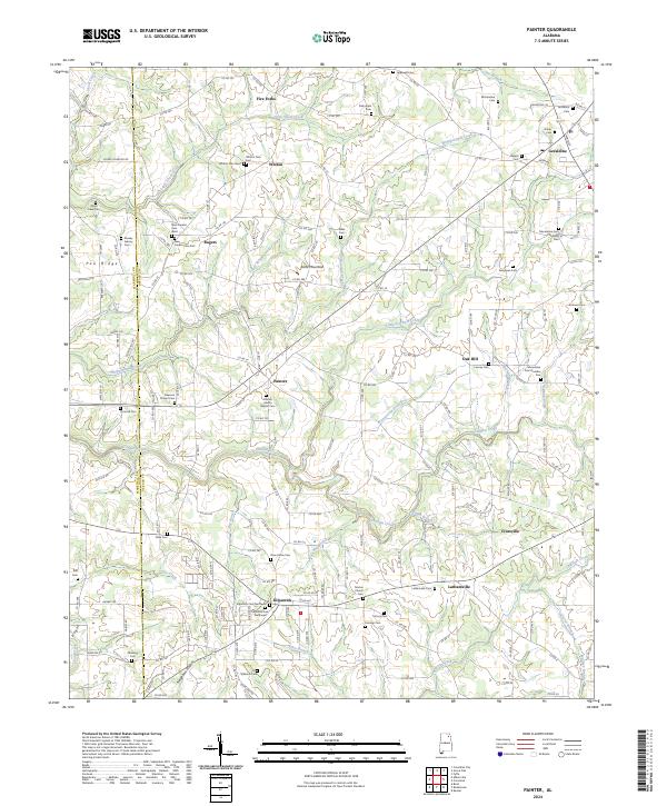 Painter 2024 topographic map thumbnail