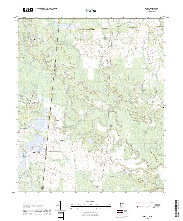 Panola topographic map thumbnail