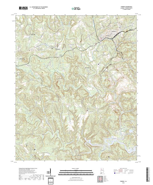 Parrish topographic map thumbnail