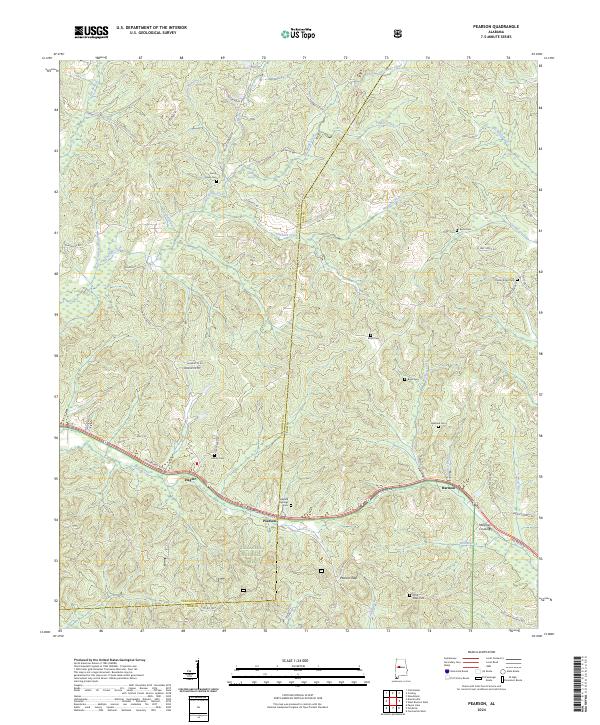 Pearson topographic map thumbnail