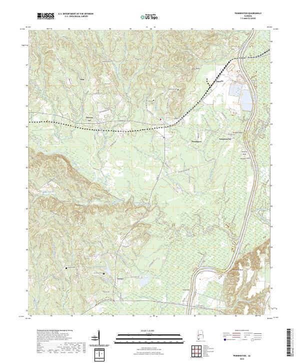 Pennington topographic map thumbnail