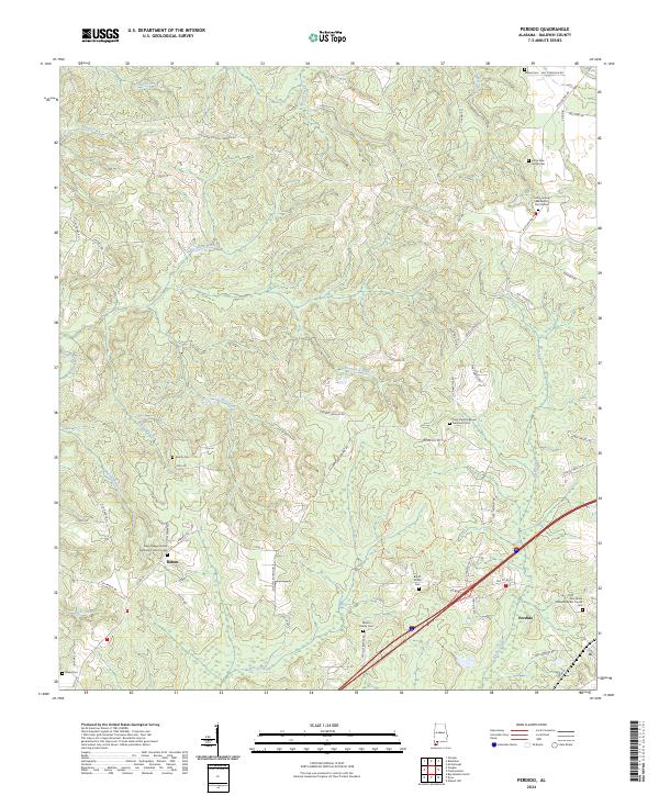 Perdido topographic map thumbnail