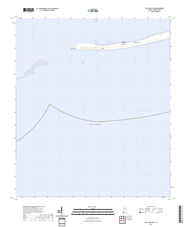 Petit Bois Pass 2024 topographic map thumbnail
