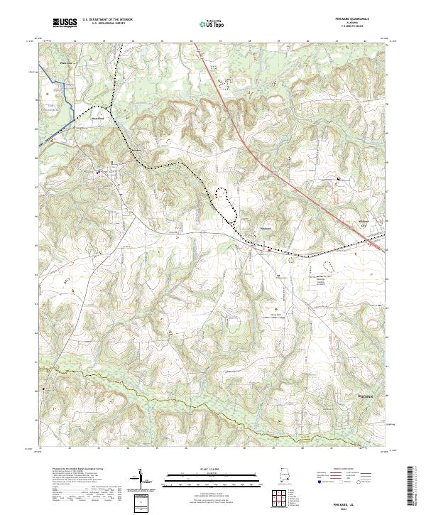 Pinckard topographic map thumbnail