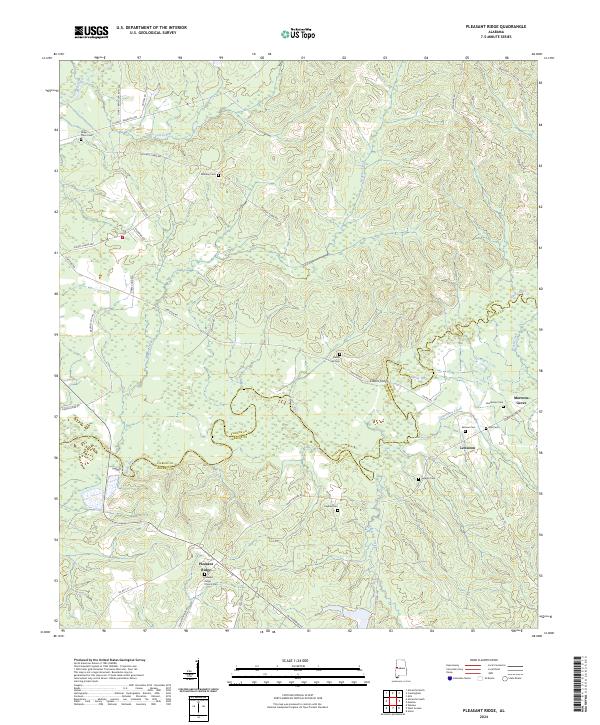 Pleasant Ridge topographic map thumbnail