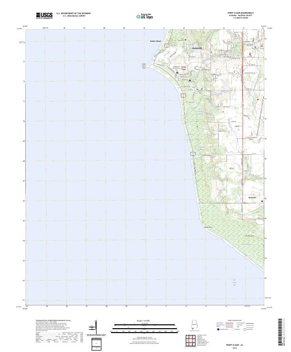 Point Clear topographic map thumbnail