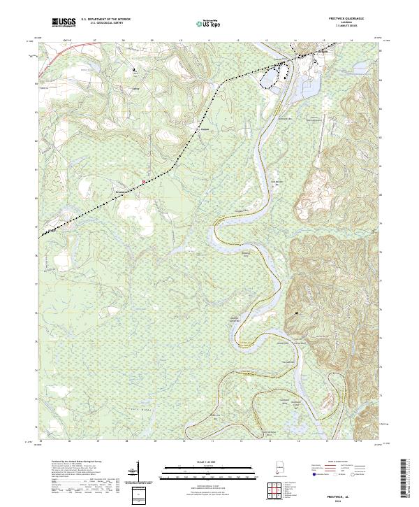 Prestwick topographic map thumbnail