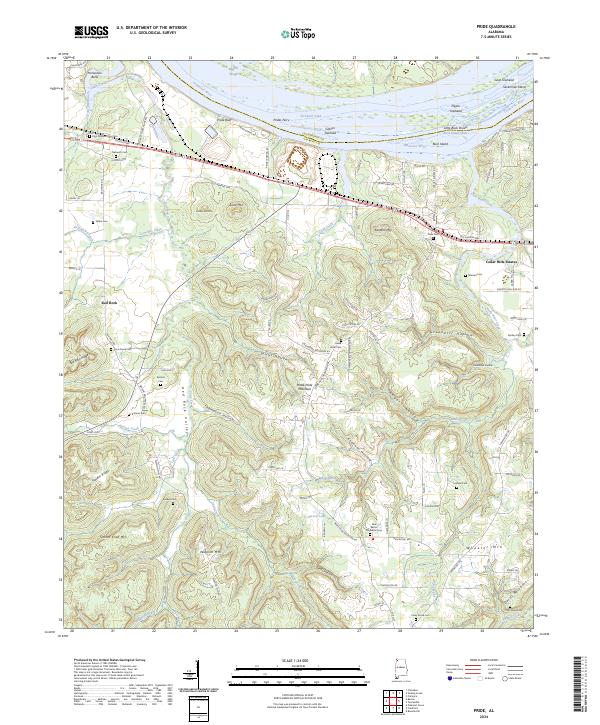 Pride topographic map thumbnail