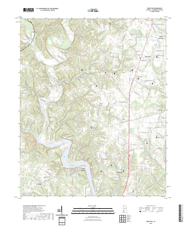 Pruitton topographic map thumbnail