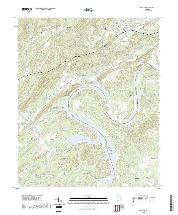 Ragland topographic map thumbnail