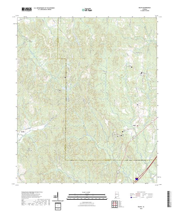 Ralph topographic map thumbnail