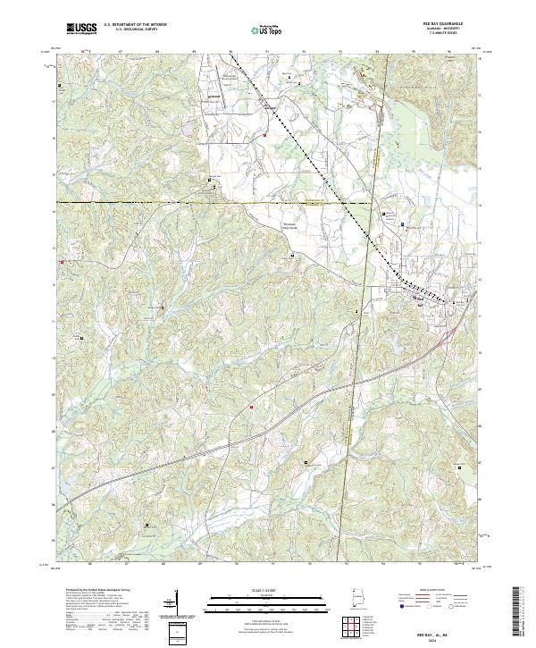 Red Bay topographic map thumbnail