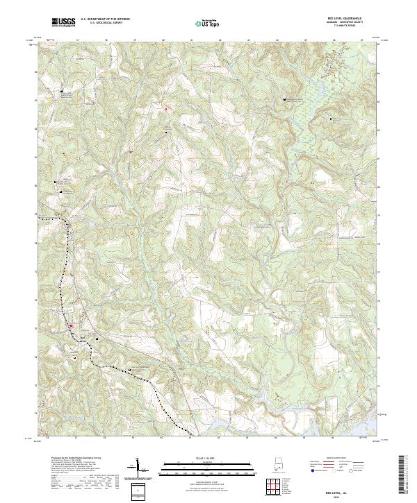 Red Level topographic map thumbnail