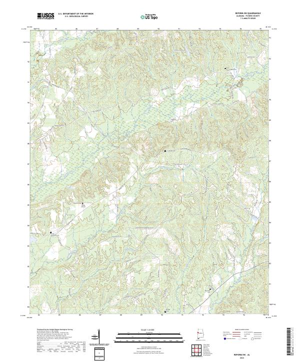 Reform SW topographic map thumbnail