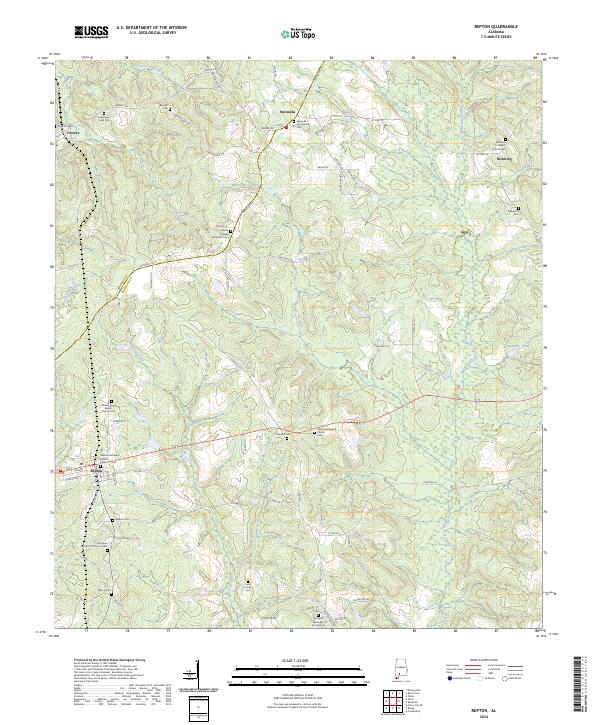Repton topographic map thumbnail