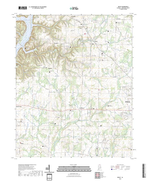 Ripley topographic map thumbnail