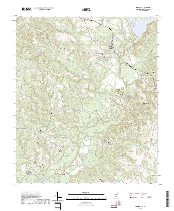 River Falls topographic map thumbnail