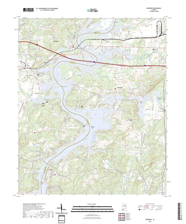 Riverside topographic map thumbnail