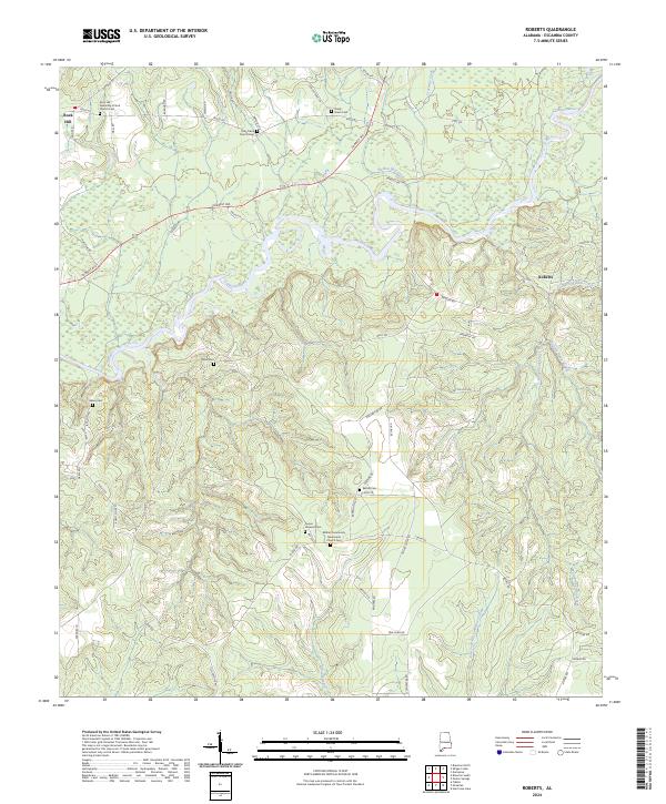 Roberts topographic map thumbnail