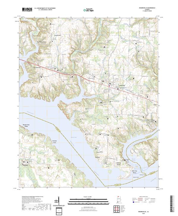 Rogersville topographic map thumbnail