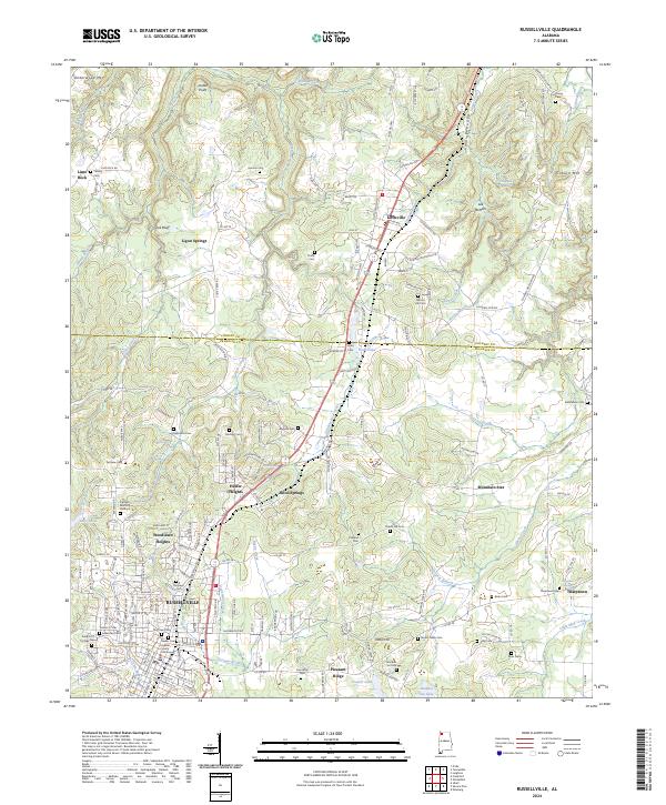 Russellville topographic map thumbnail