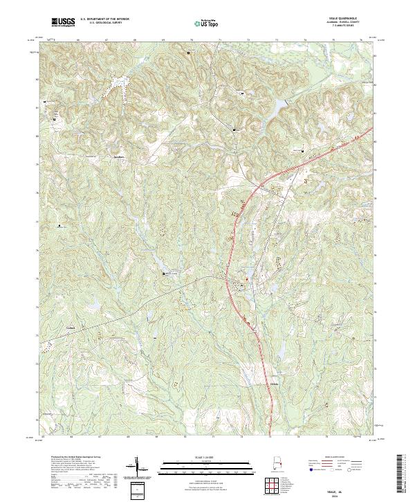 Seale topographic map thumbnail