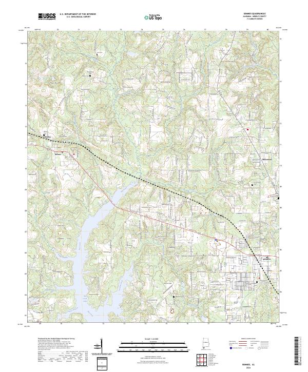 Semmes topographic map thumbnail