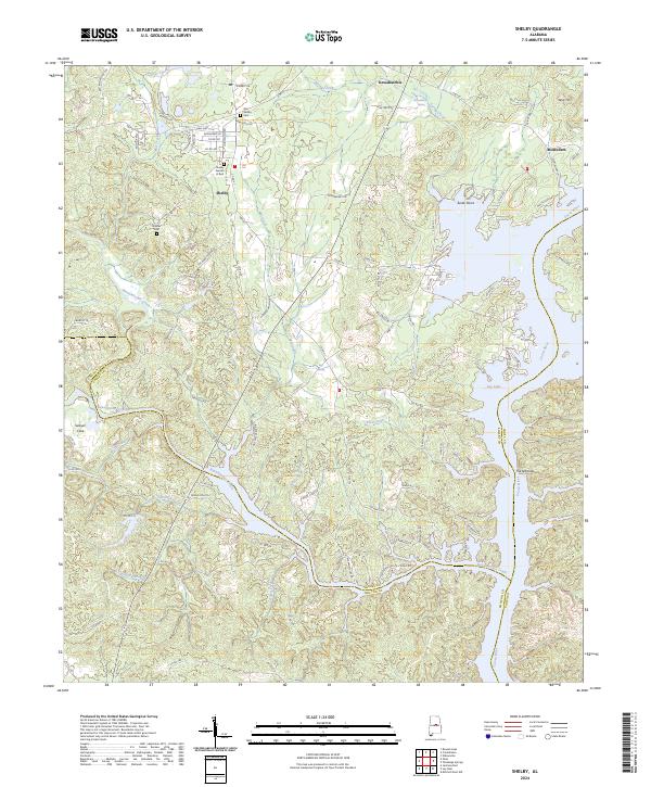 Shelby topographic map thumbnail