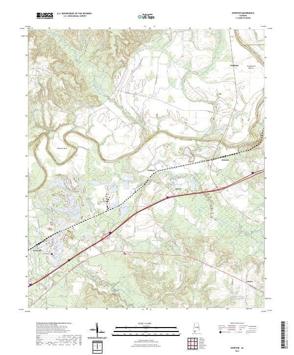 Shorter topographic map thumbnail