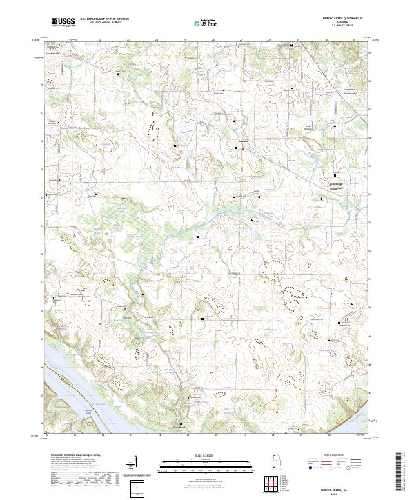 Sinking Creek topographic map thumbnail
