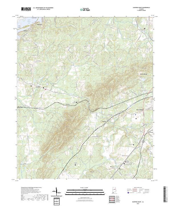 Sleeping Giant topographic map thumbnail