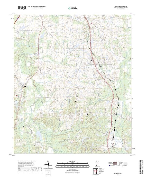 Snowdoun topographic map thumbnail