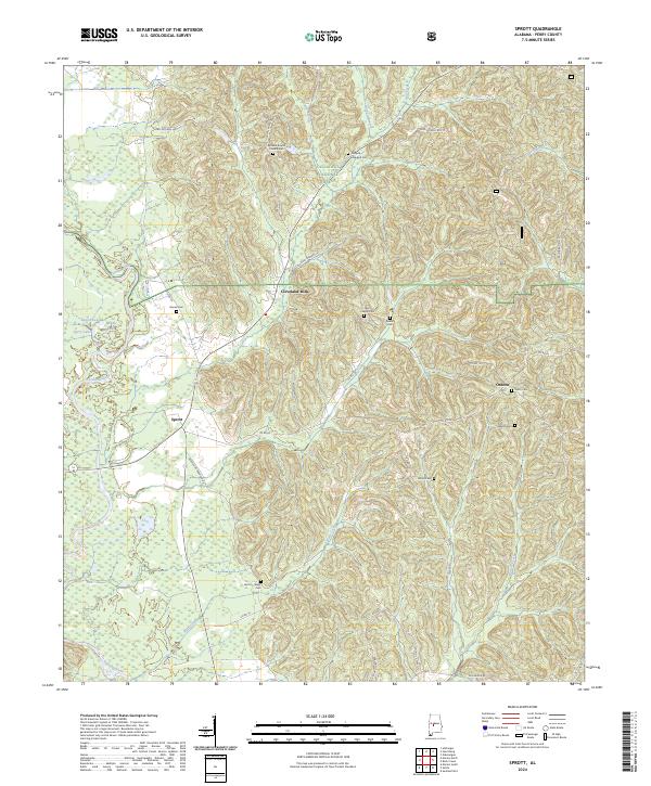 Sprott topographic map thumbnail