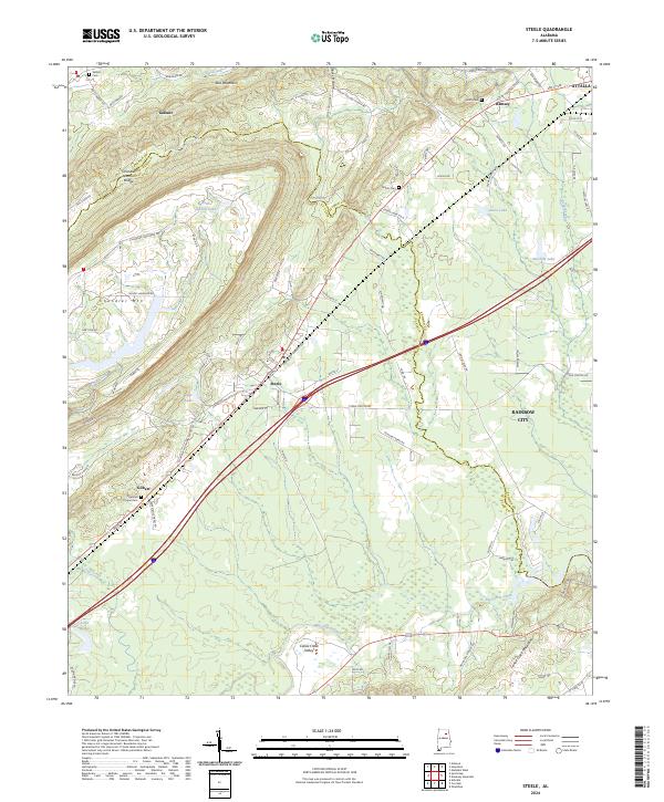 Steele 2024 topographic map thumbnail