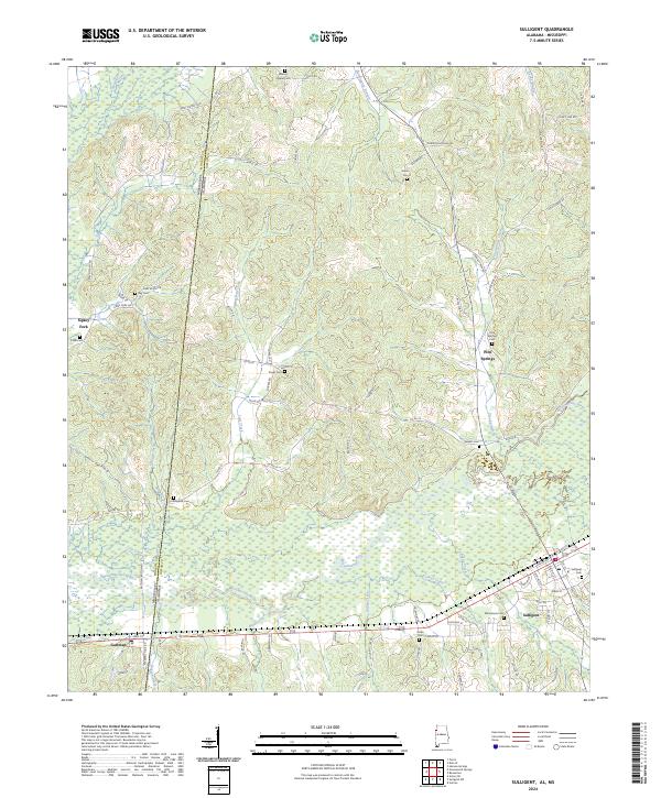 Sulligent topographic map thumbnail