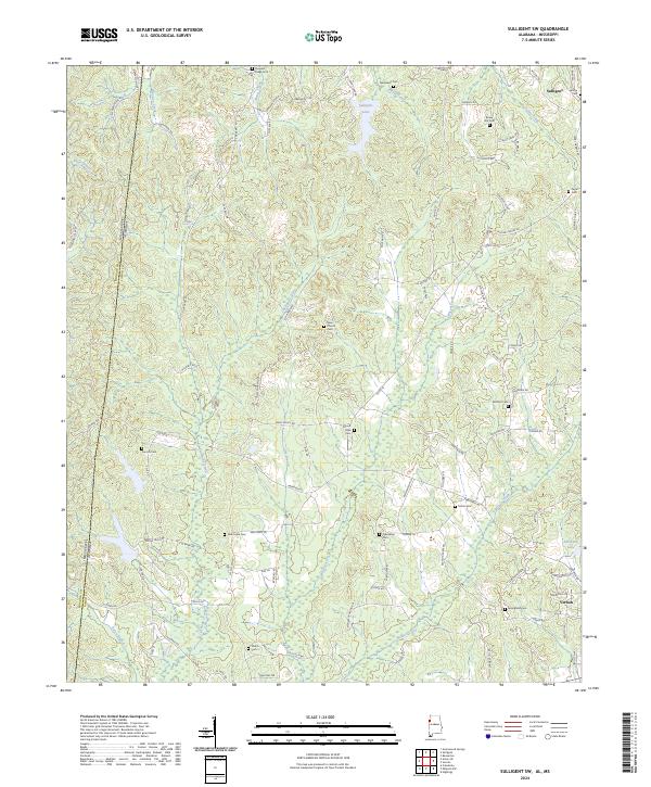 Sulligent SW topographic map thumbnail