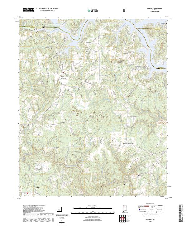 Sunlight topographic map thumbnail