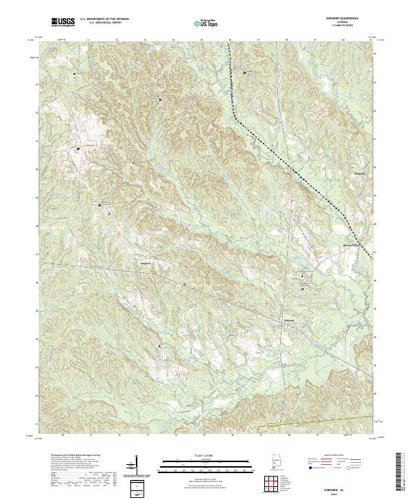 Surginer topographic map thumbnail