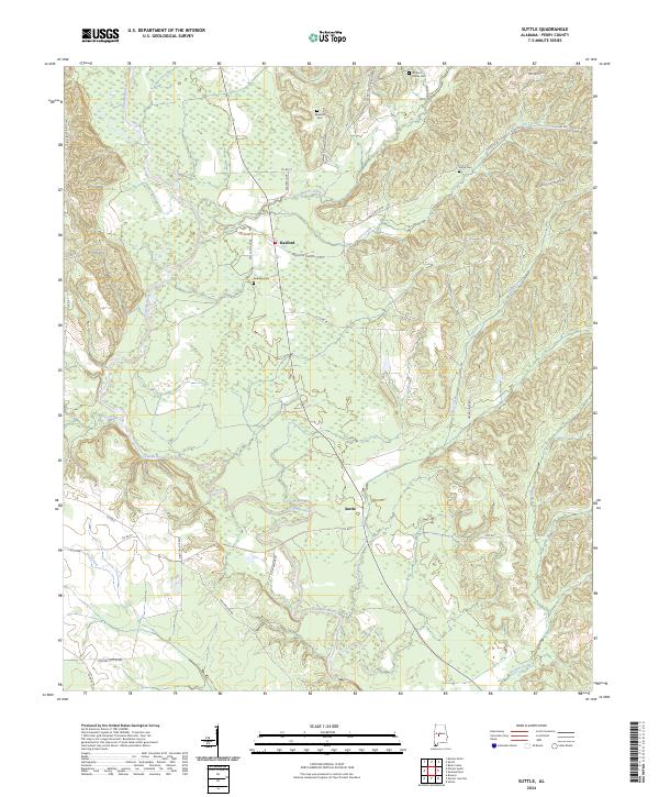 Suttle topographic map thumbnail