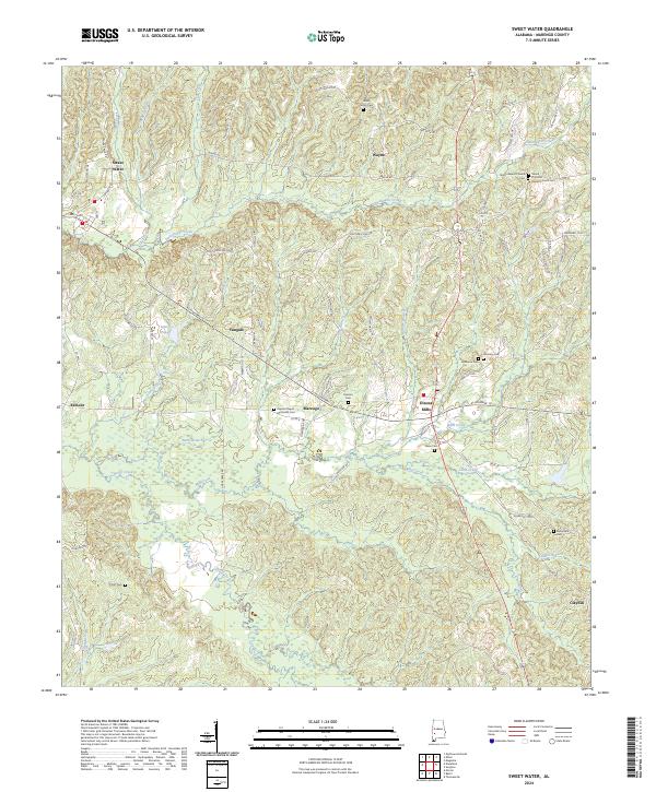 Sweet Water topographic map thumbnail