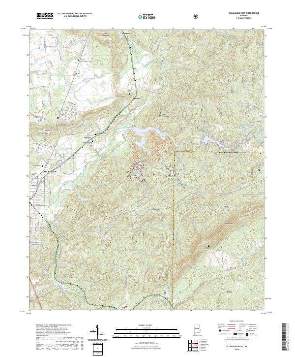 Sylacauga East topographic map thumbnail