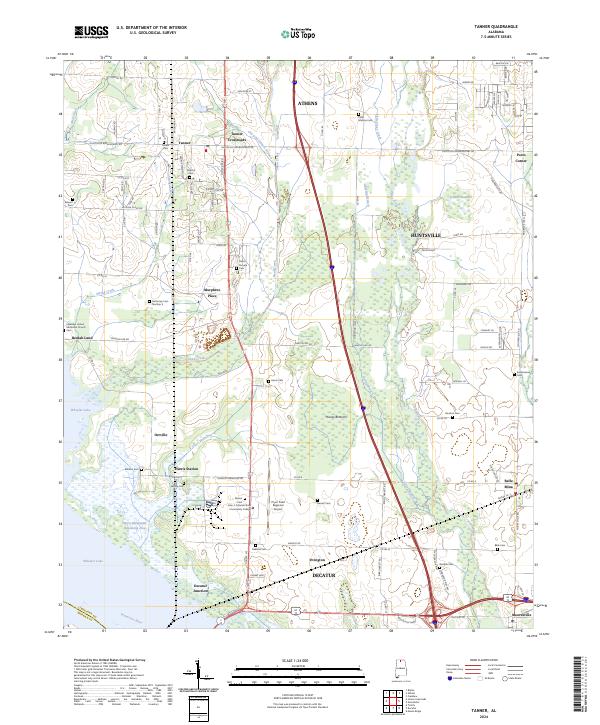Tanner topographic map thumbnail